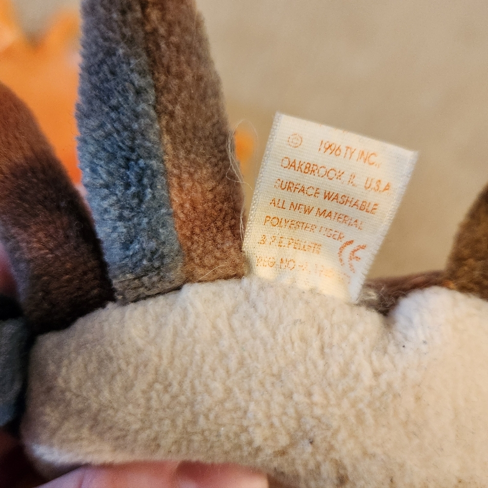 Lot Of 2 Beanie Babies 1996 + 1998 Claude + Digger The Crab #MM - Picture 4 of 4